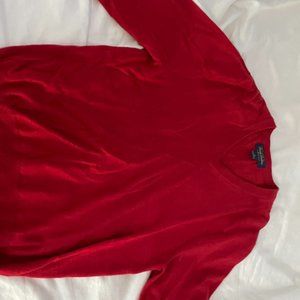 Brooks Brothers Mens red fleece sweater